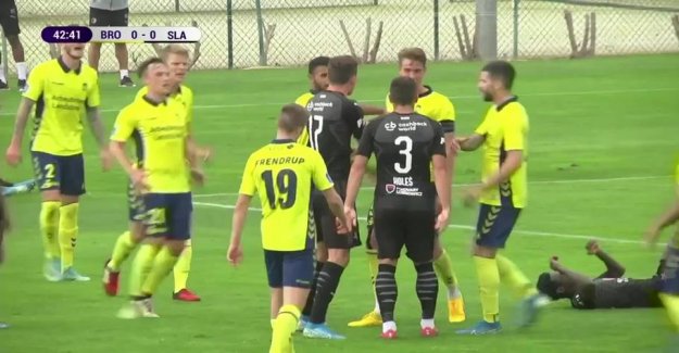 Big uproar in the Brøndby match