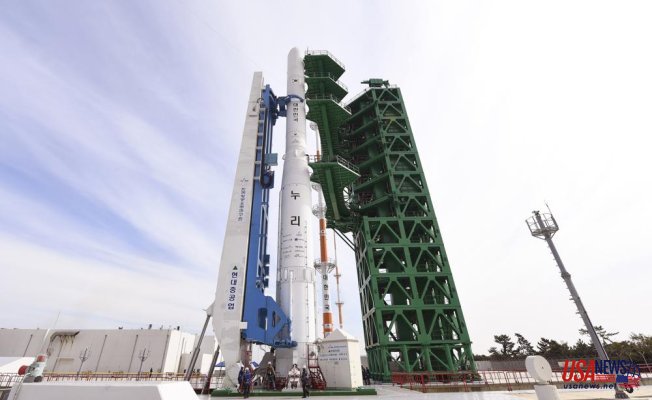S Korea launches its first domestically manufactured space rocket