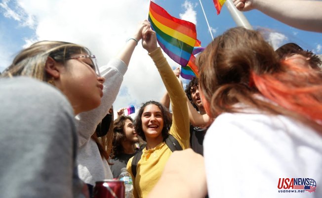 Florida students protest against the 'Don't Say Gay' bill