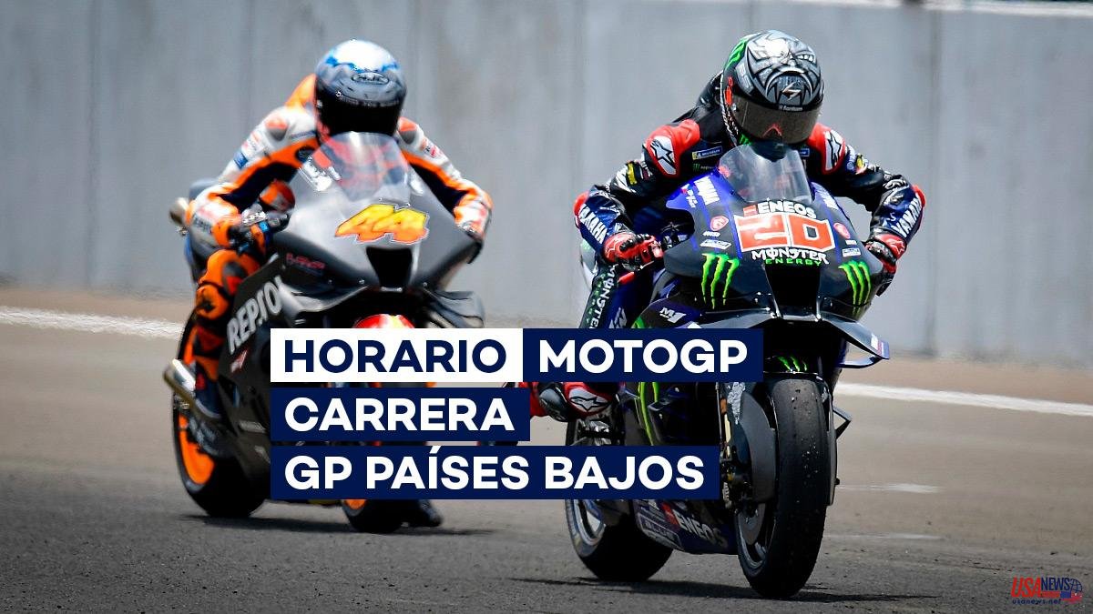 Schedule and where to watch the MotoGP race of the Dutch Grand Prix on TV