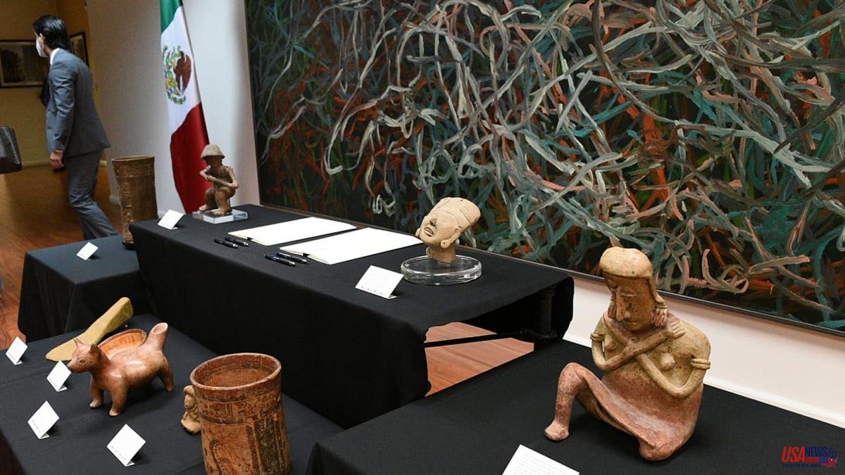 Two US citizens restore 79 archaeological pieces to Mexico