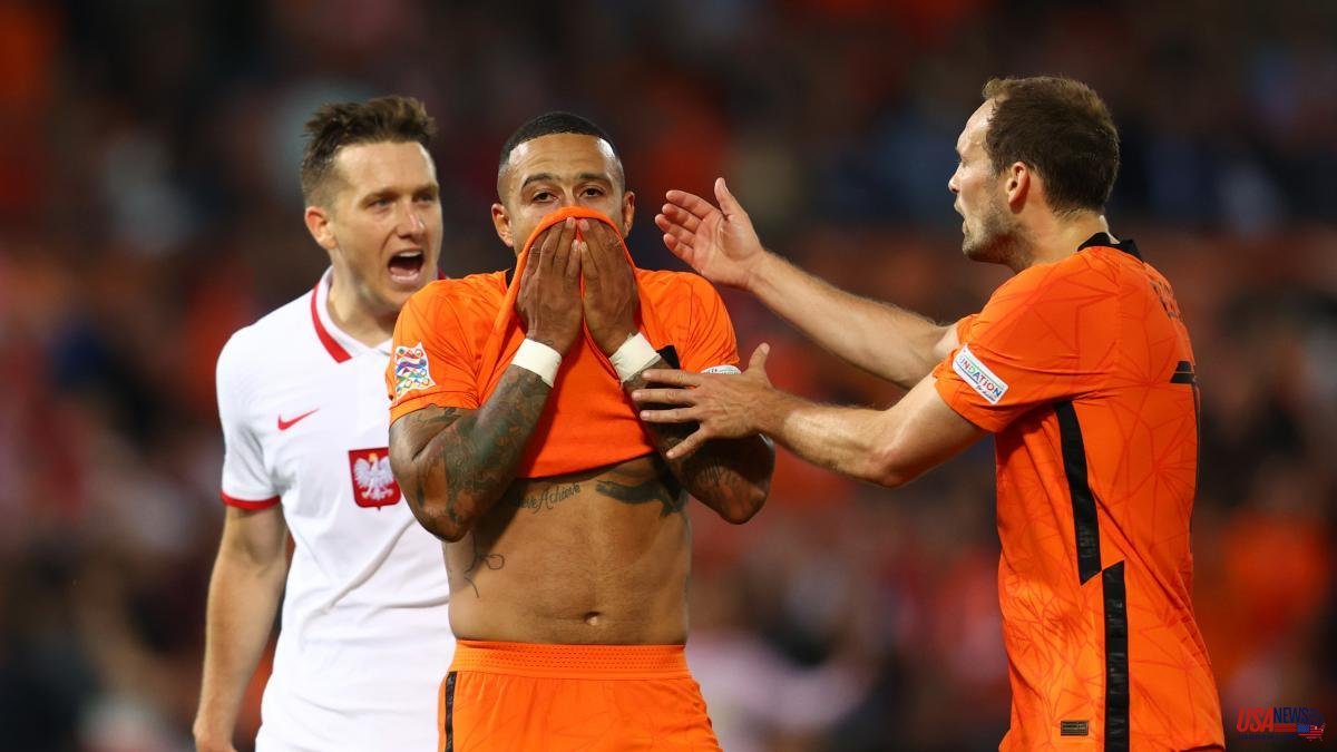 Memphis Depay cannot complete the Netherlands comeback