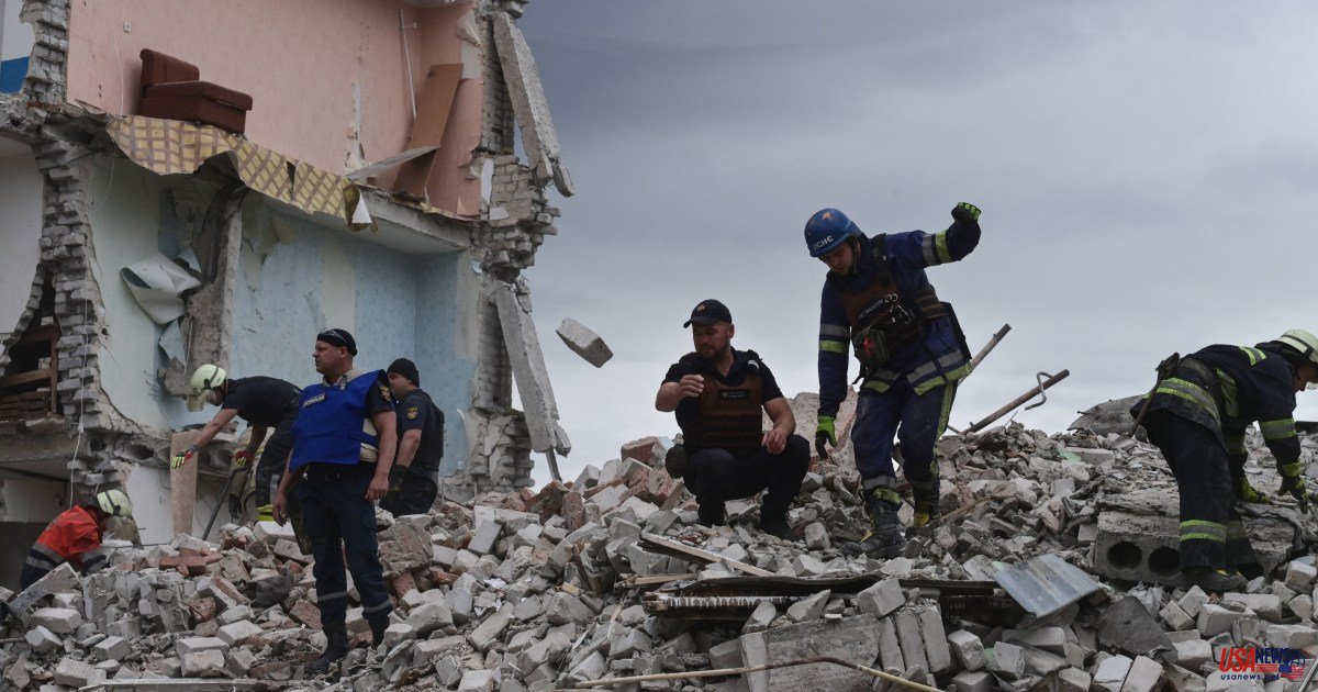 According to Ukraine, 15 people were killed and 24 others were trapped when a Russian missile struck an apartment building.
