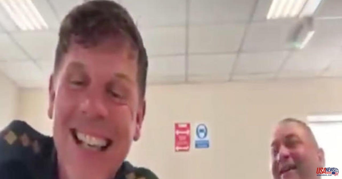 In viral video, paramedics have a lot of fun laughing