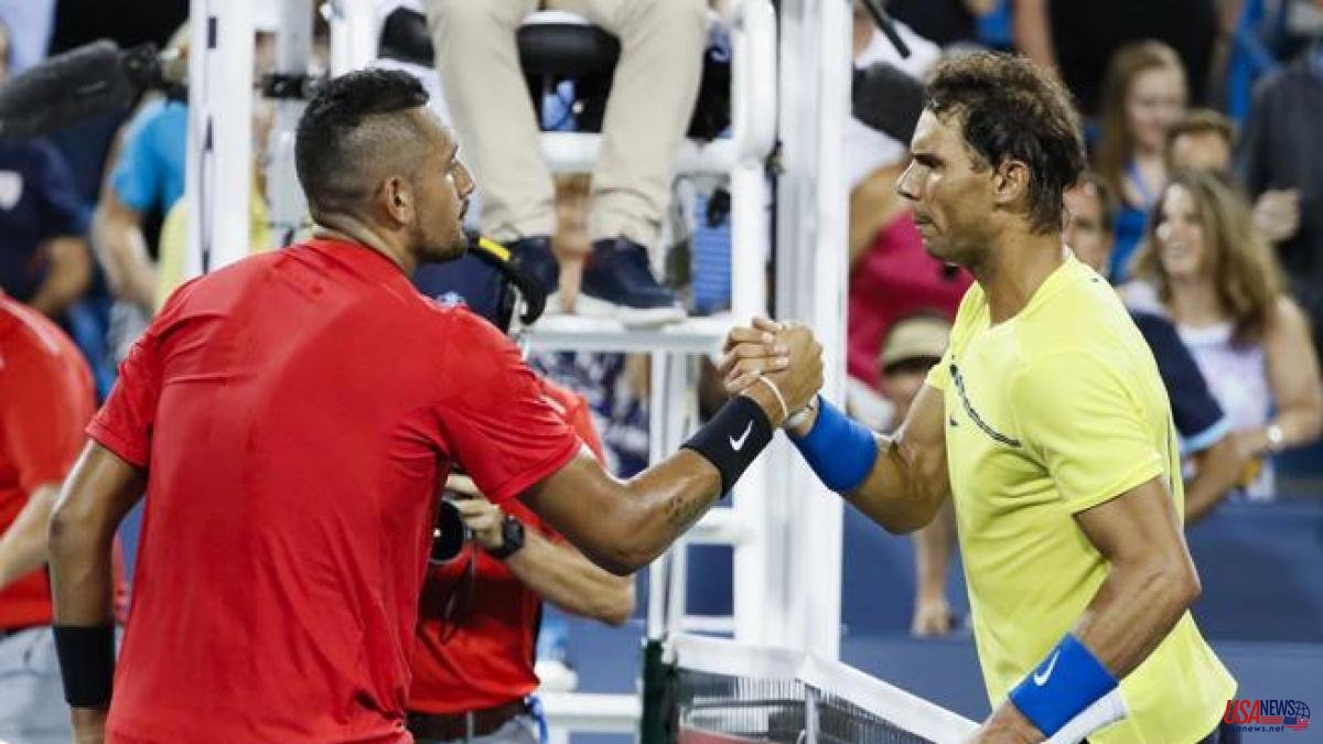 The message to Nadal from Kyrgios, the tennis player without a coach who parked video games and pubs