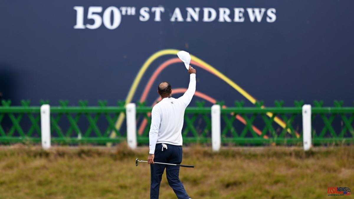 Sergio García and Jon Rahm climb in Saint Andrews while Tiger Woods says goodbye in tears