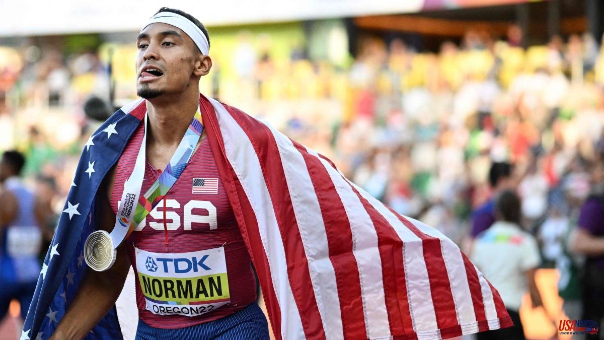 With Michael Norman, the United States monopolizes the speed in Oregon: gold in 400