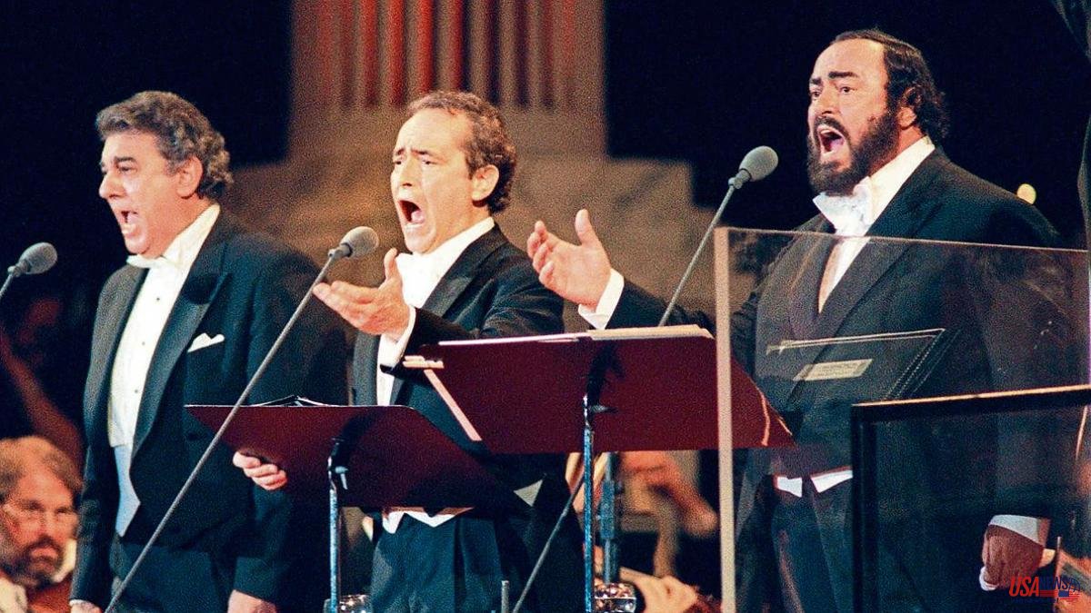 Music and tears: the three tenors at the Camp Nou