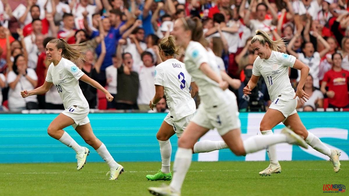 England wins its first European Championship after beating Germany in extra time
