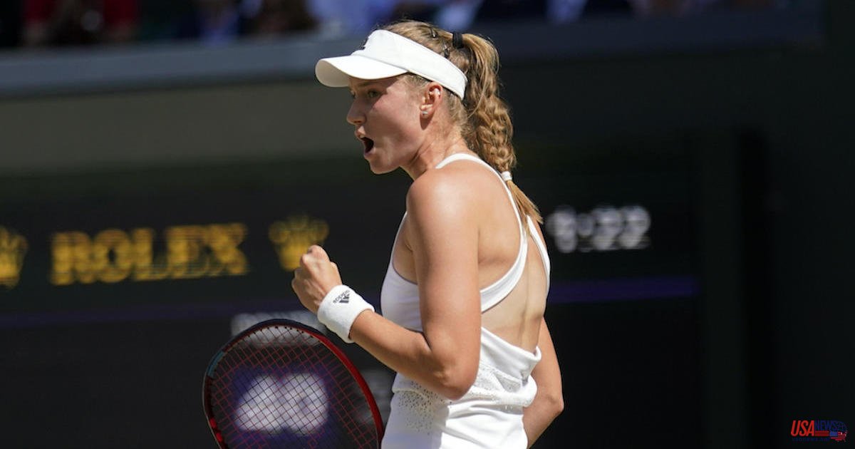 Kazakhstan's Elena Rybakina wins Wimbledon women’s final for the 1st Slam