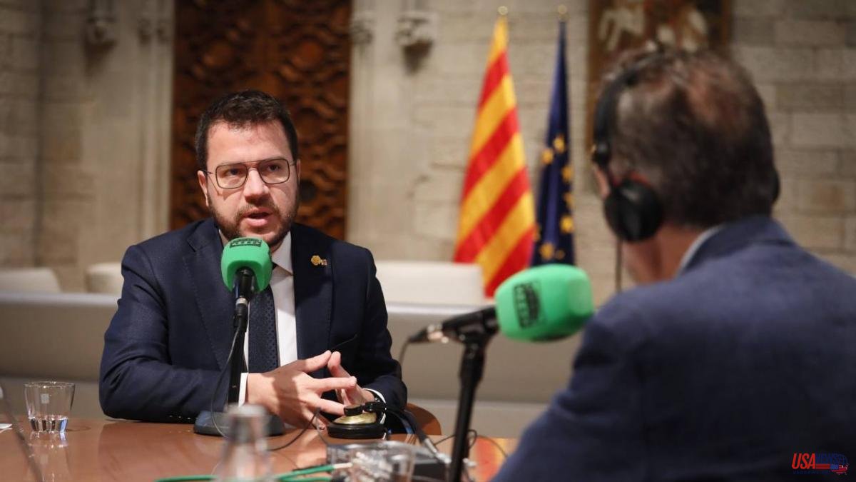 Aragonès sees Borràs' cause "very differently" from those associated with 1-O and Junts asks that his presumption of innocence be defended