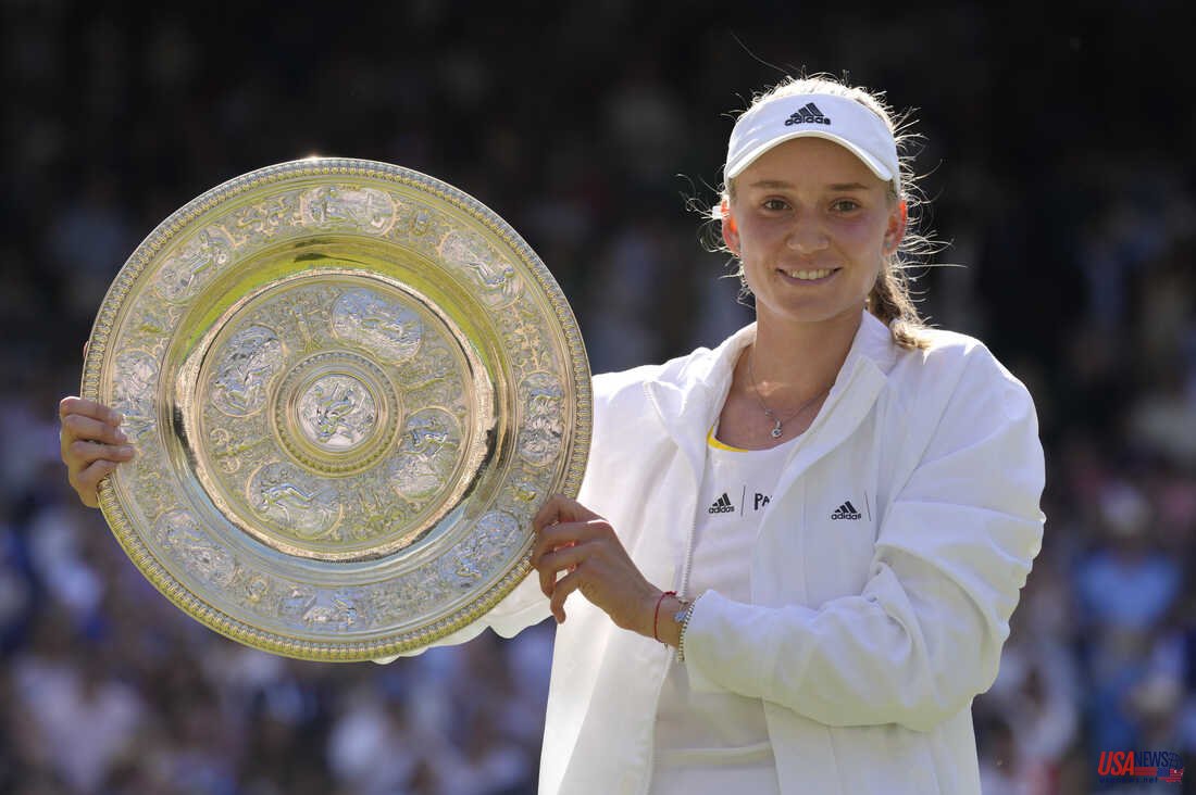 Kazakhstan's Elena Rybakina wins the first Grand Slam title at Wimbledon
