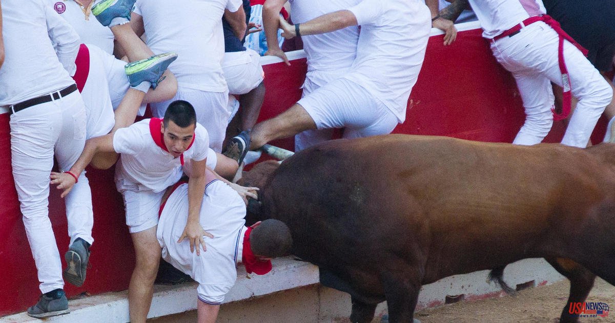 American among the 3 gored in Spain's tense bullfight