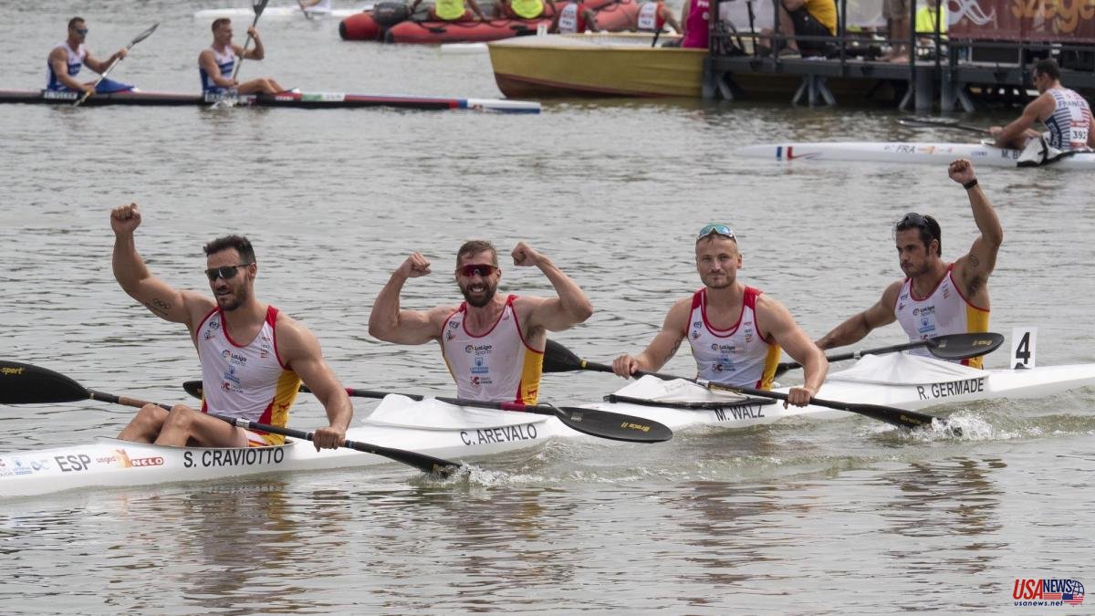 Craviotto, Cooper, Arévalo and Germade take revenge on Germany and are gold in the K4 500
