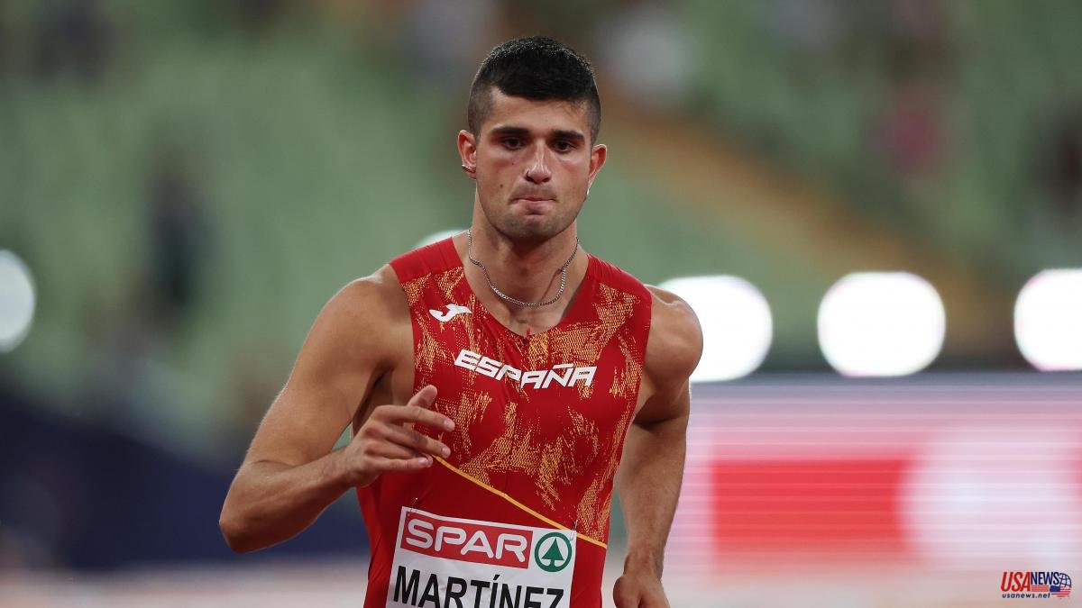 The Spanish Asier Martínez, gold in the final of the 110 meters hurdle