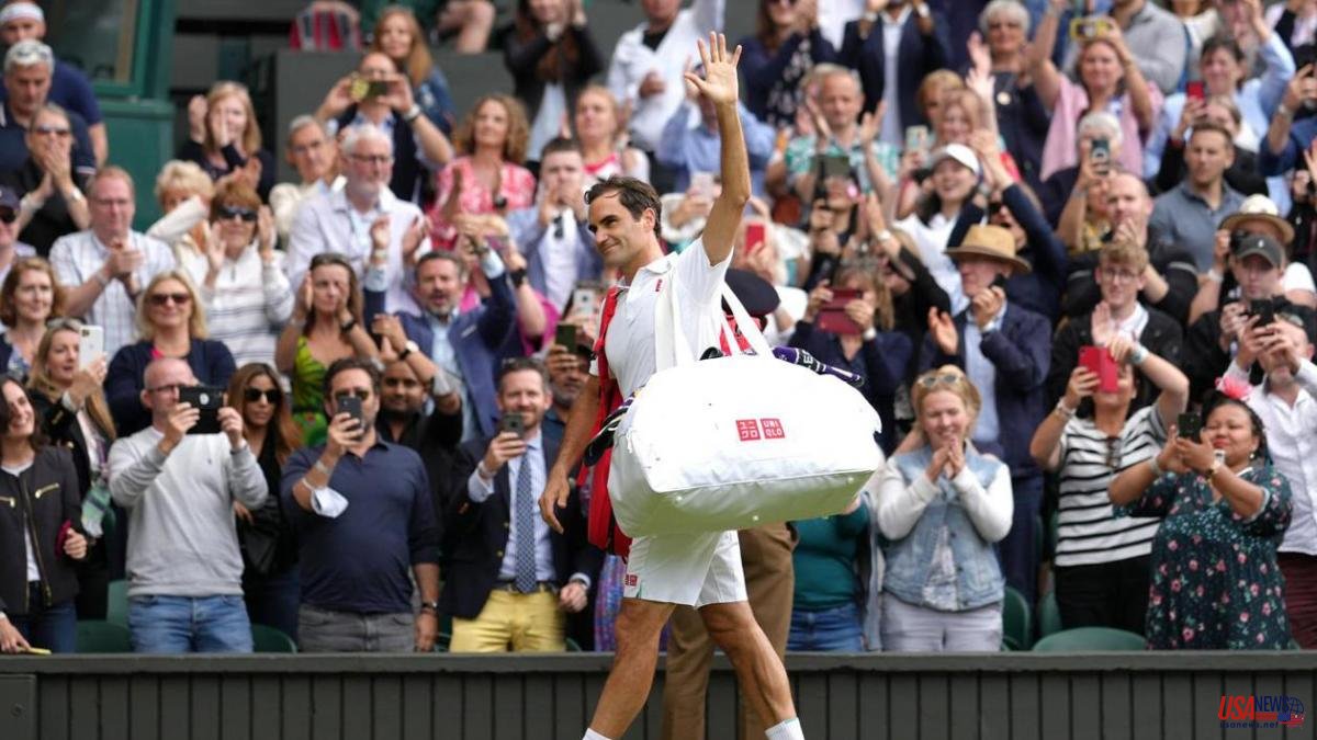 Wimbledon's emotional farewell message to Federer
