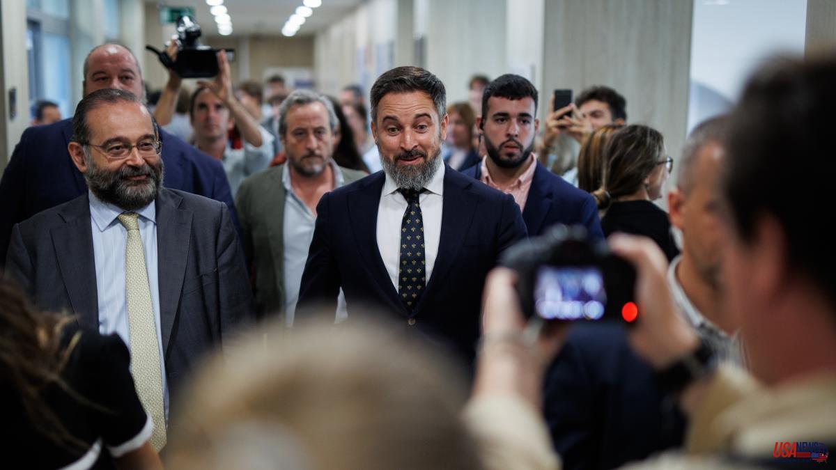 Abascal warns Feijóo that he will not be able to govern with the votes of the PNV and Vox