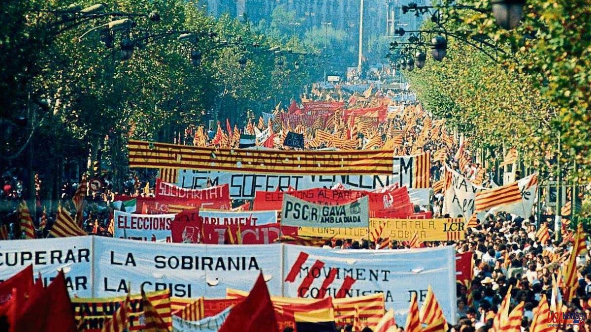 La Diada, from the Statute to independence 1977
