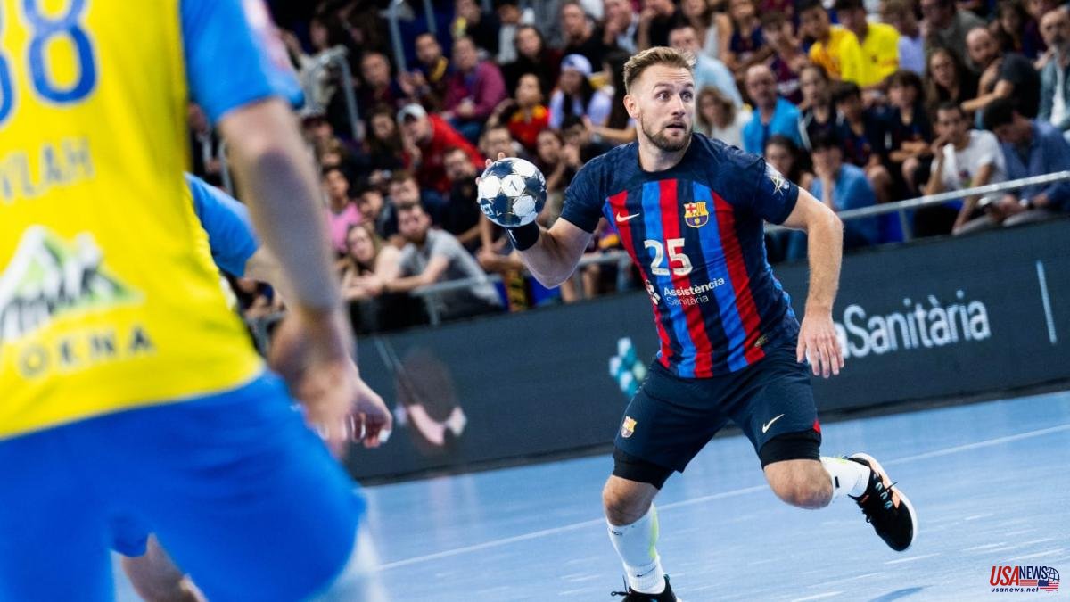 Barça beat Celje with difficulty and leads their Champions group alone