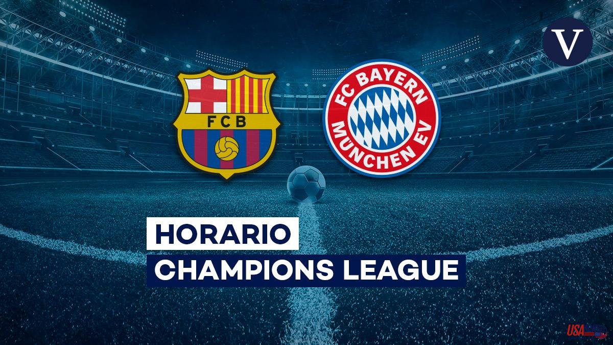 Schedule and where to see Barcelona - Bayern of the Champions League on TV