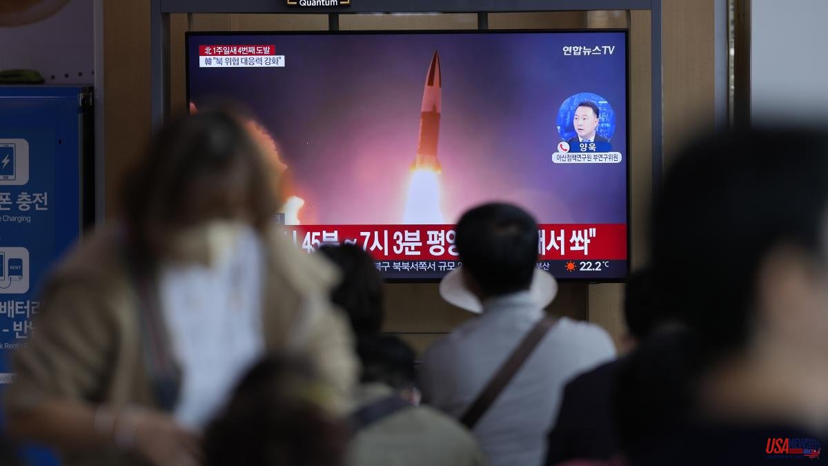 North Korea fires missiles for the fourth time in a week after naval exercises in the south