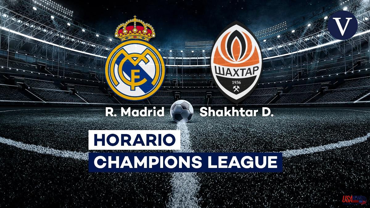 Schedule and where to see the Real Madrid - Shakhtar Donetsk of the Champions League