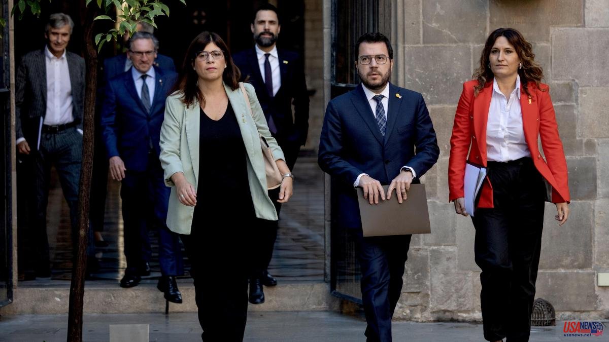 Aragonès informs the councilors that he is betting on the continuity of the ERC-Junts Government