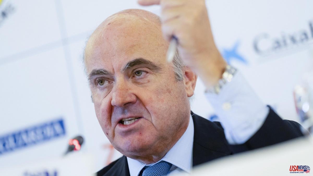 Guindos warns that there is a greater risk of technical recession in the eurozone