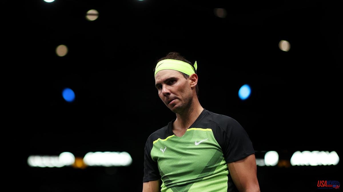 Nadal feels the lack of rhythm and gives in to Tommy Paul