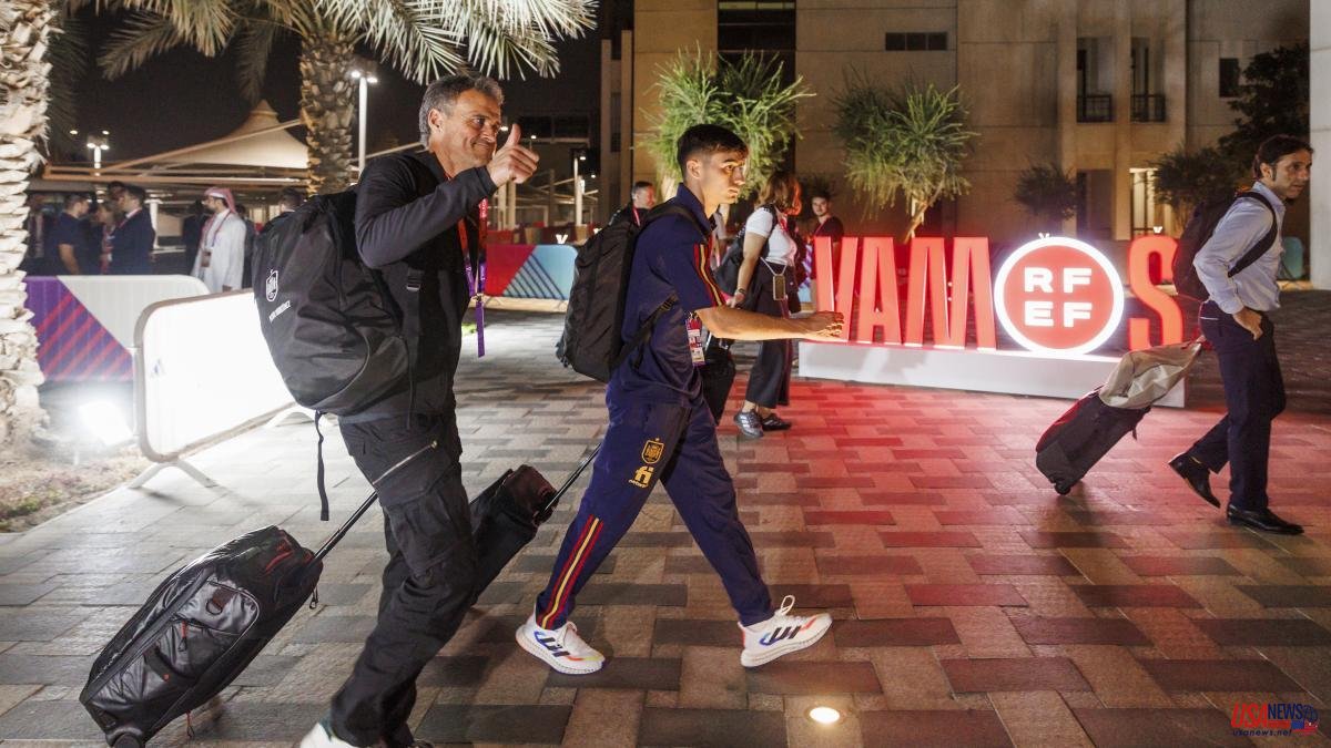All the images of Spain's arrival in Doha