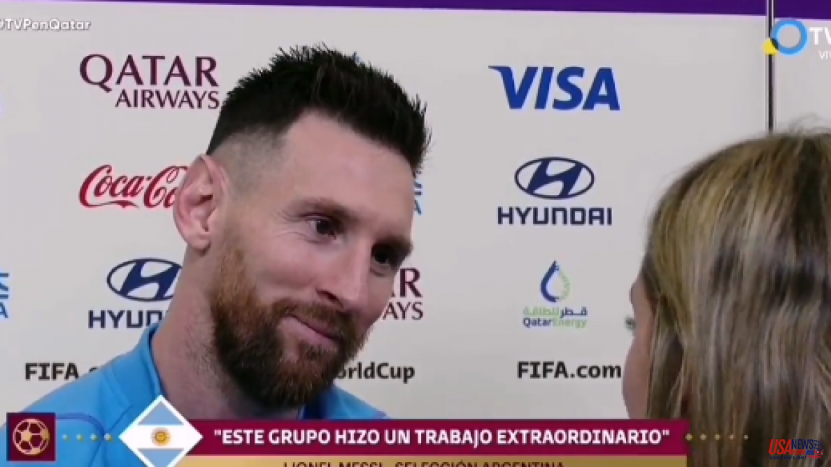 "What we would all like to tell him": the viral speech of a journalist to Messi after going to the final