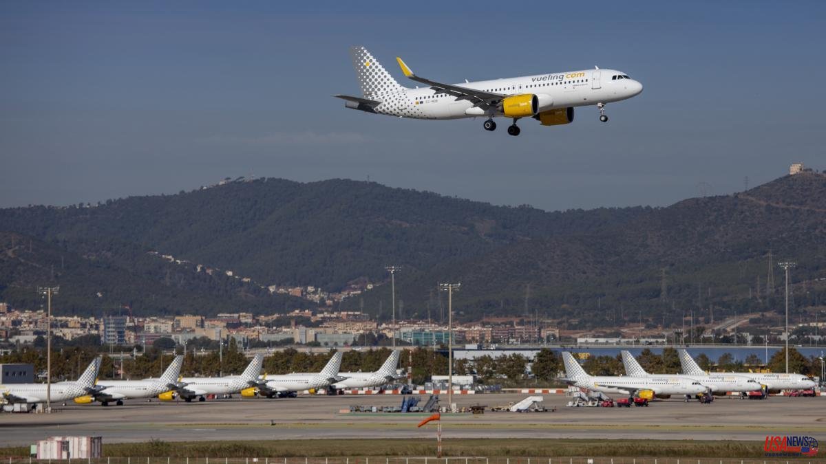 Vueling cancels 94 flights due to the crew strike, almost half of them in Barcelona