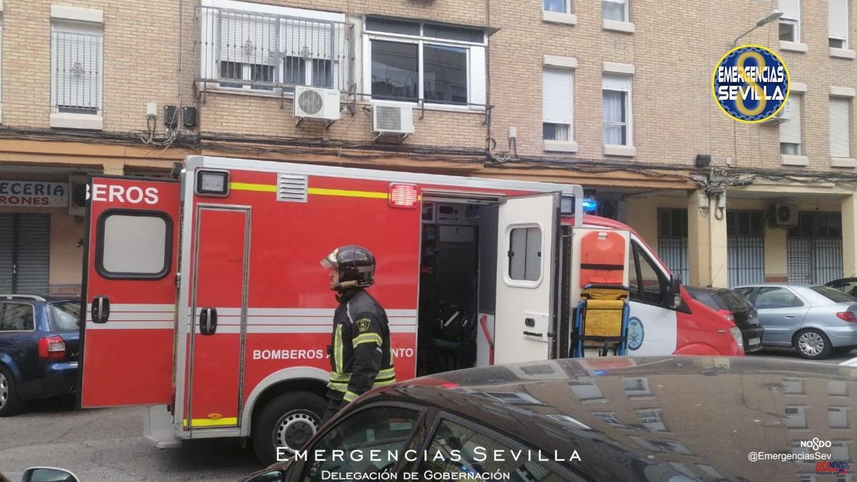 A four-year-old girl, in serious condition after a house on fire in Seville
