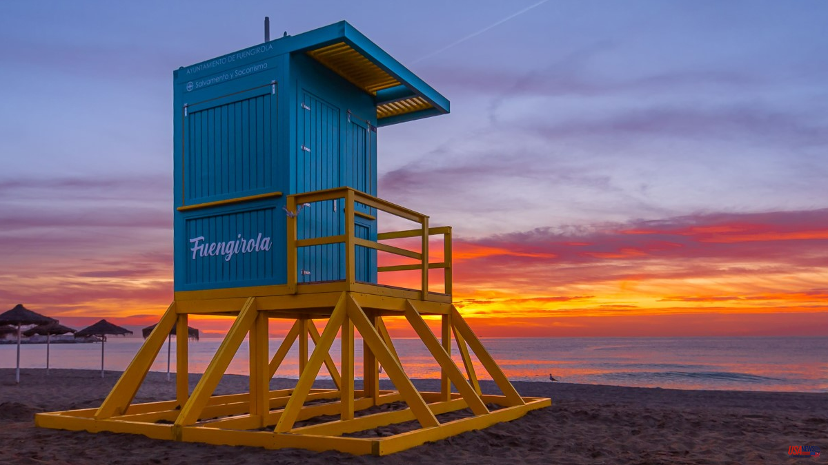 The dawn of the lifeguards in Fuengirola