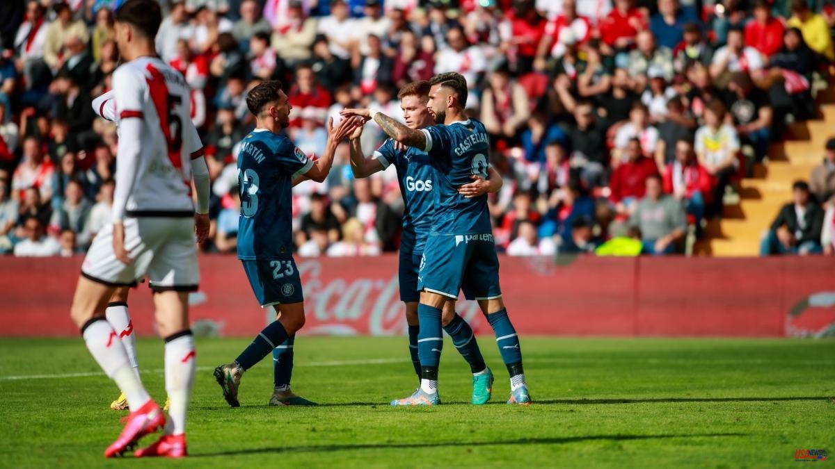 Girona takes advantage of the recklessness of Trejo and Isi to rescue a point from Vallecas