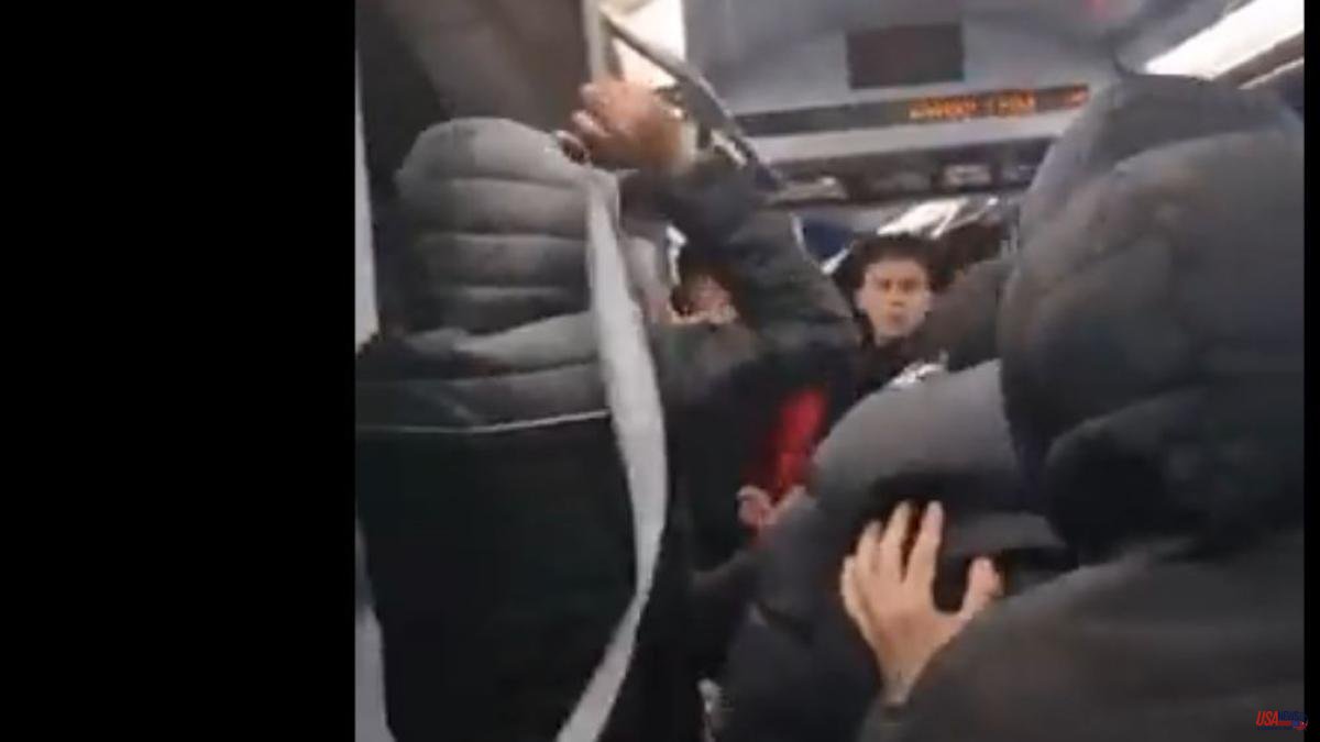 Death threats and cries for help, this is how the brawl in the Madrid Metro was experienced from within