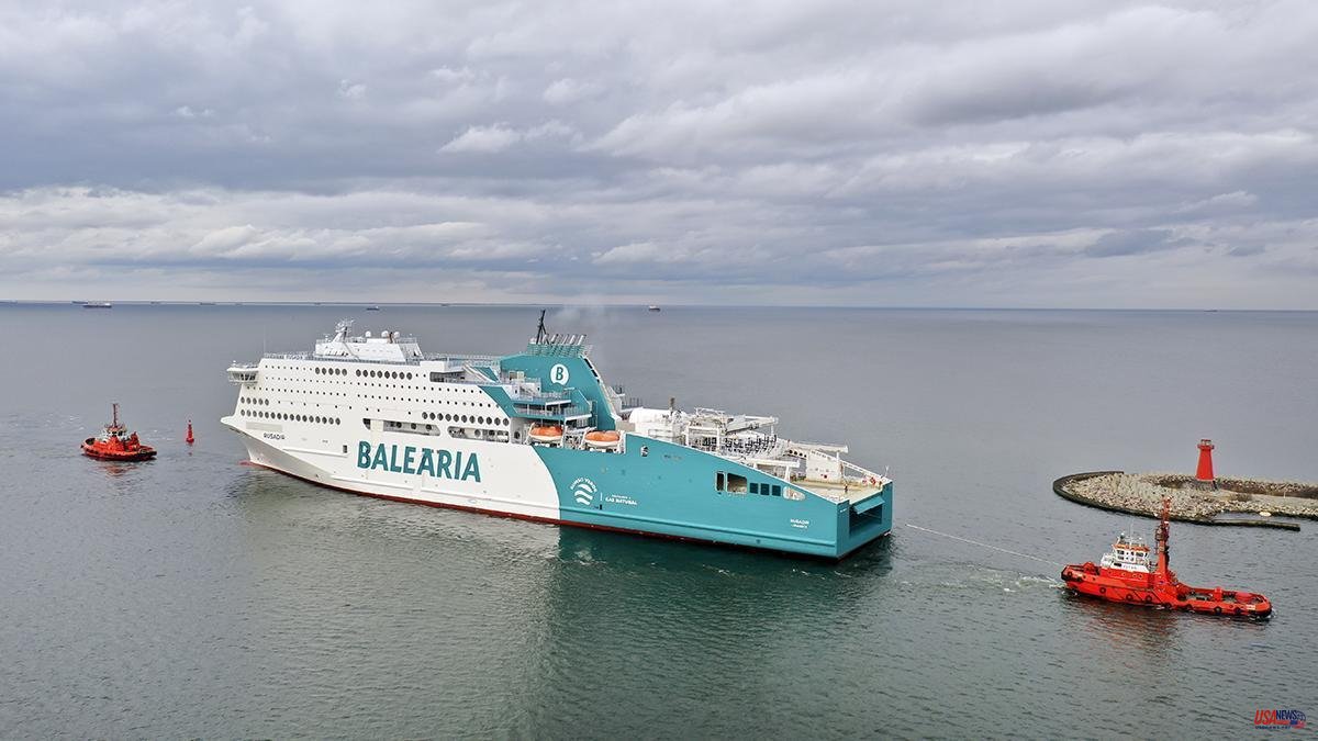 Baleària incorporates a 'cruise ferry' with electric propulsion for the Malaga-Melilla route