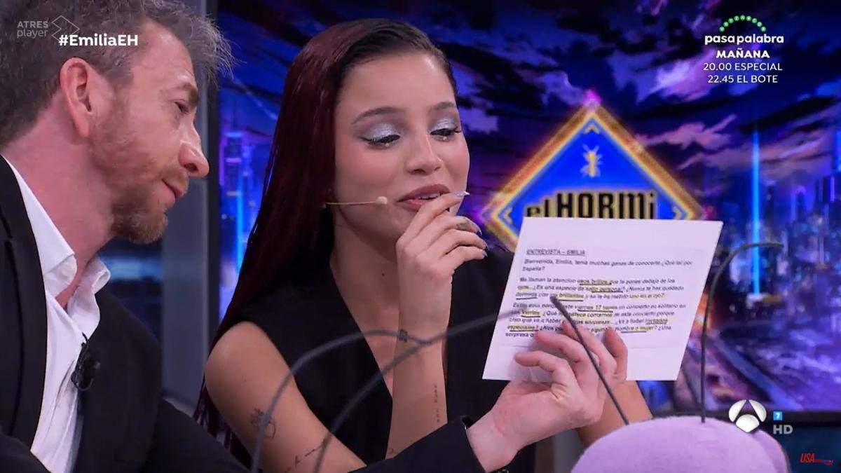 This is the question that Pablo Motos did not dare to ask Emilia in 'El Hormiguero': "It is a private matter"