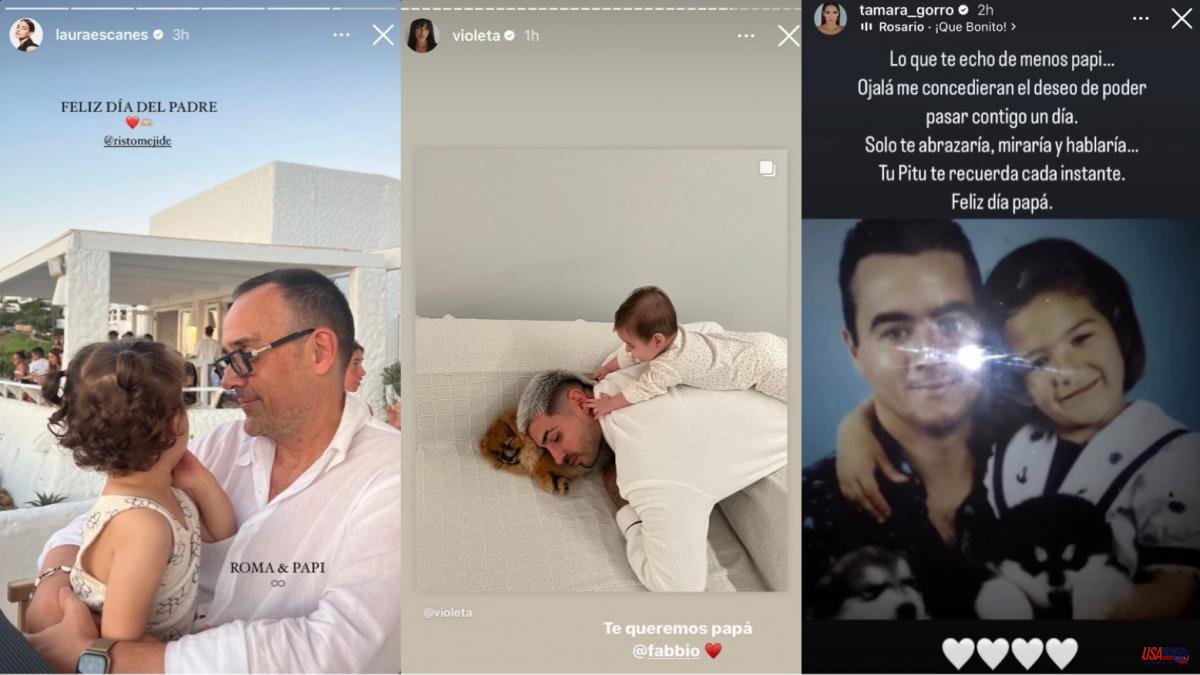 Congratulations from celebrities on Father's Day: From Laura Escanes to Pilar Rubio