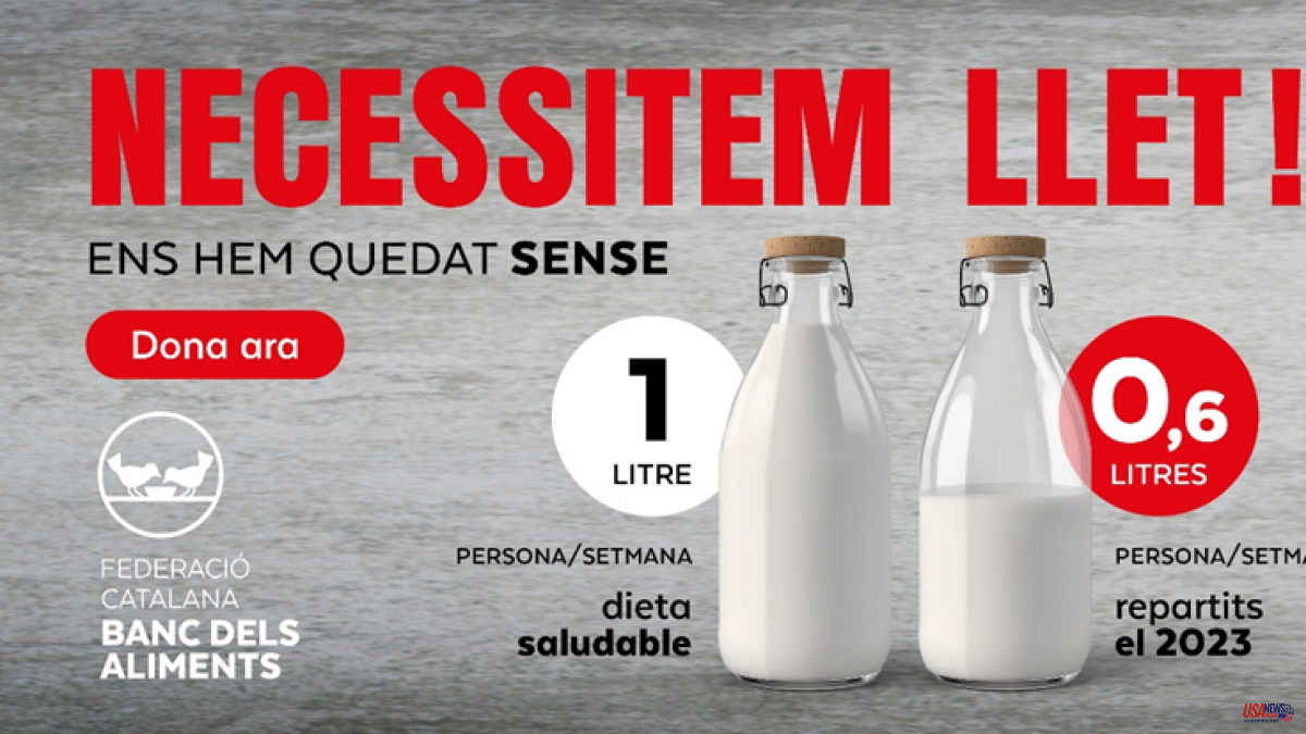 The Banc dels Aliments asks for donations to buy milk