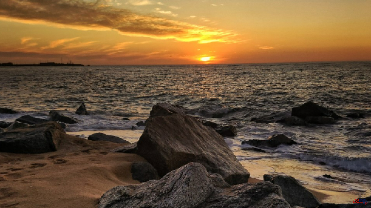 Dreamy sunrise in Arenys de Mar