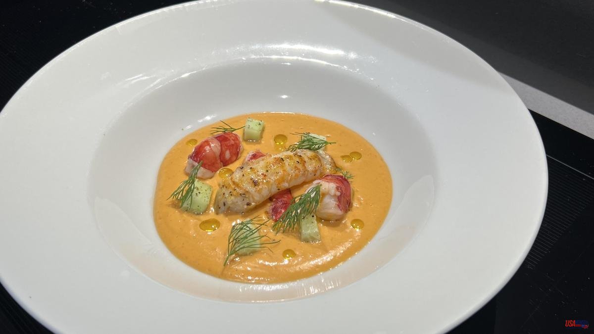 The medlar salmorejo with seafood by Miquel Antoja is easier and fresher