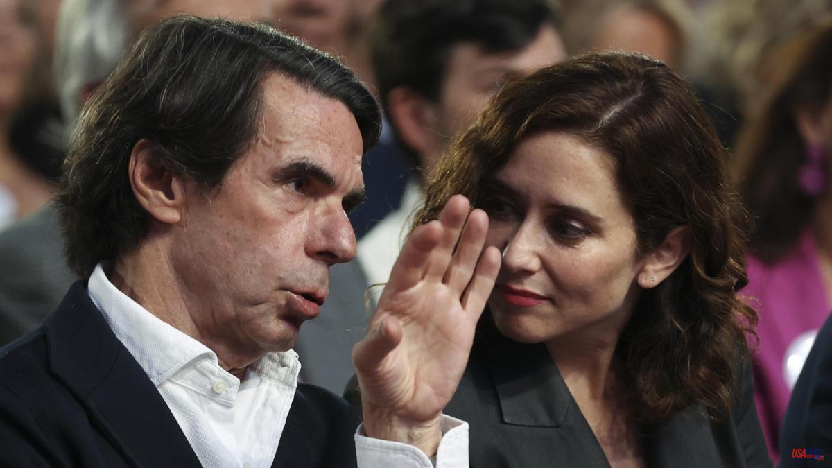 Ayuso relies on Aznar to concentrate the "useful vote" against the PSOE