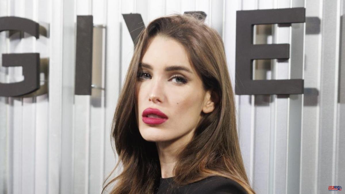 Marta López Álamo shows what her nose was like before her aesthetic changes