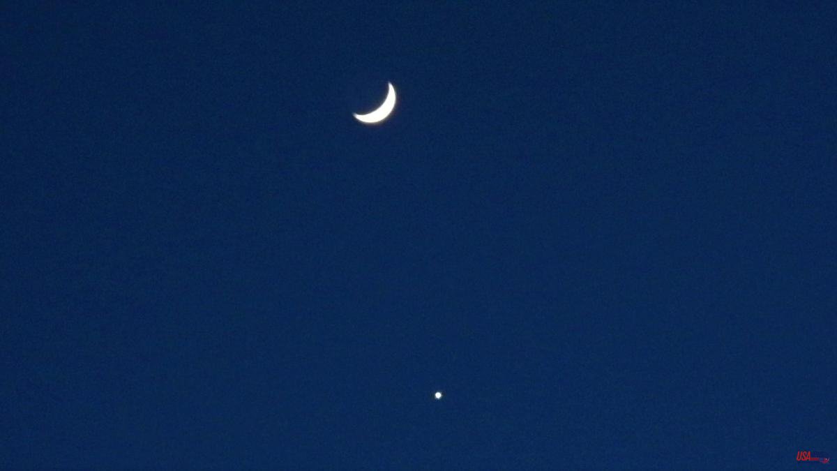 The night of the Moon and Venus