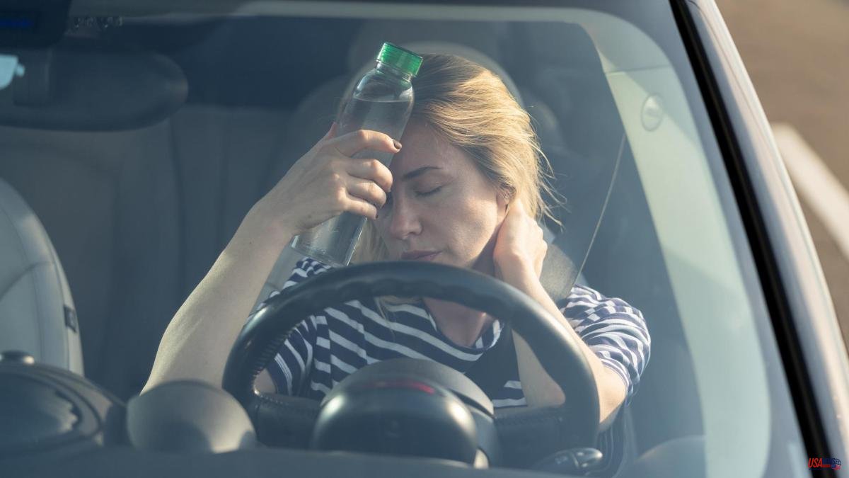 The harmful effects of heat in the car: it is as if you were driving drunk
