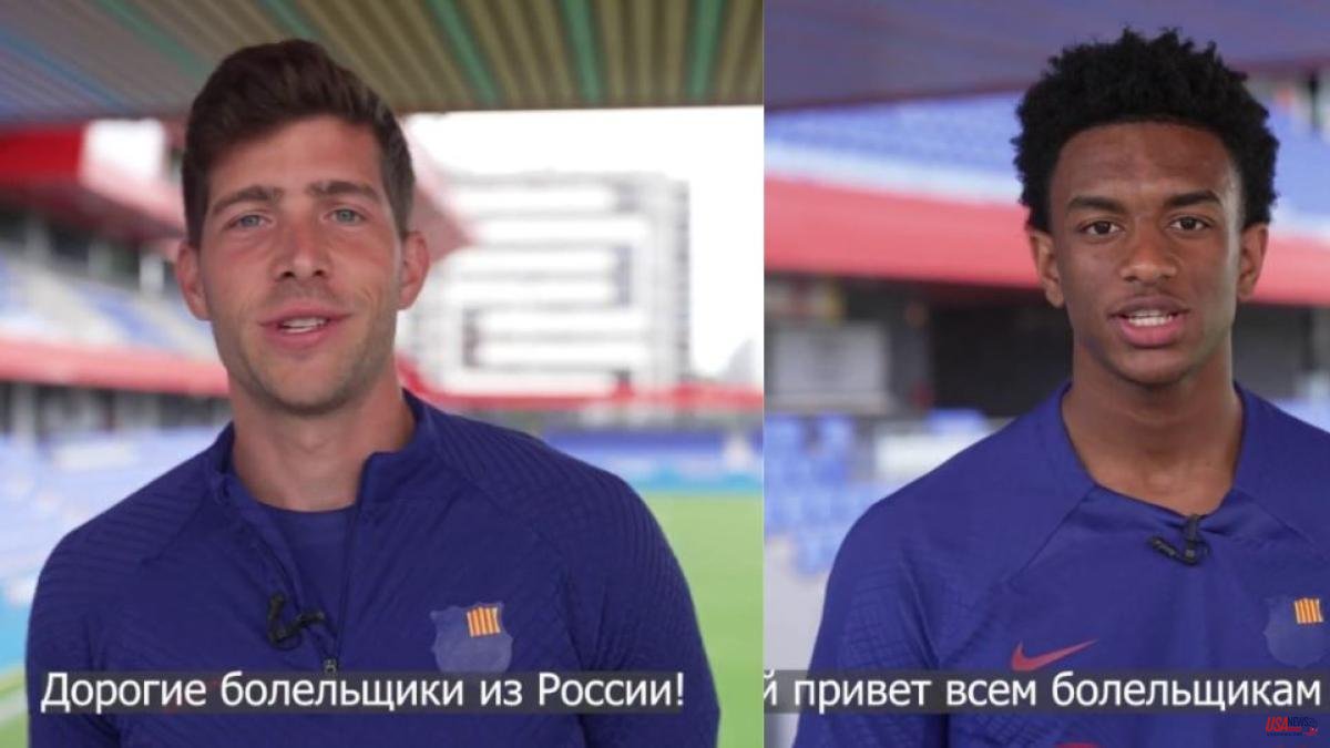 Upset in Ukraine with Barça for a video thanking the support of the Russian fans