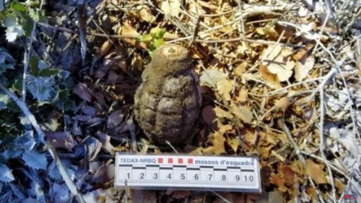 A neighbor finds a grenade from the Civil War in Sant Vicenç dels Horts