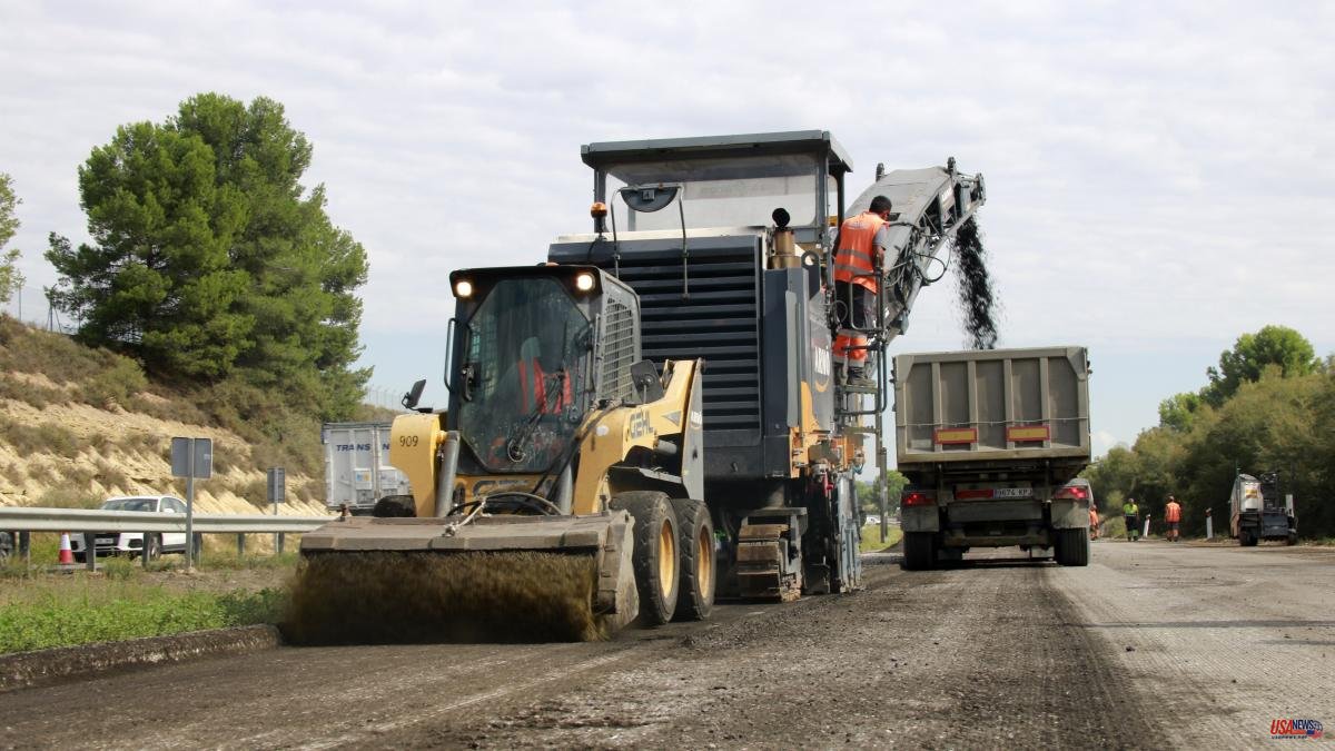 Works to improve the pavement of the A-2 between Alpicat and the border of Huesca and on the Cervera variant