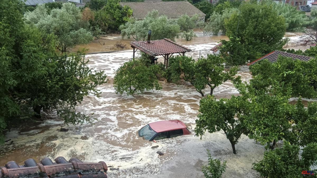 Torrential rains after summer fires leave at least one dead in Greece